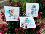 “Bird Study” Series - Print Set - Hand Embellished