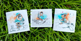 “Bird Study” Series - Print Set - Hand Embellished