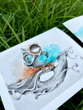 “Bird Study” Series - Print Set - Hand Embellished
