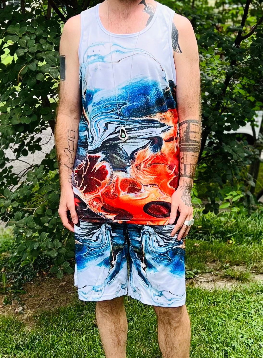 "Tidal Sunset" Basketball Shorts - in stock + ready to ship
