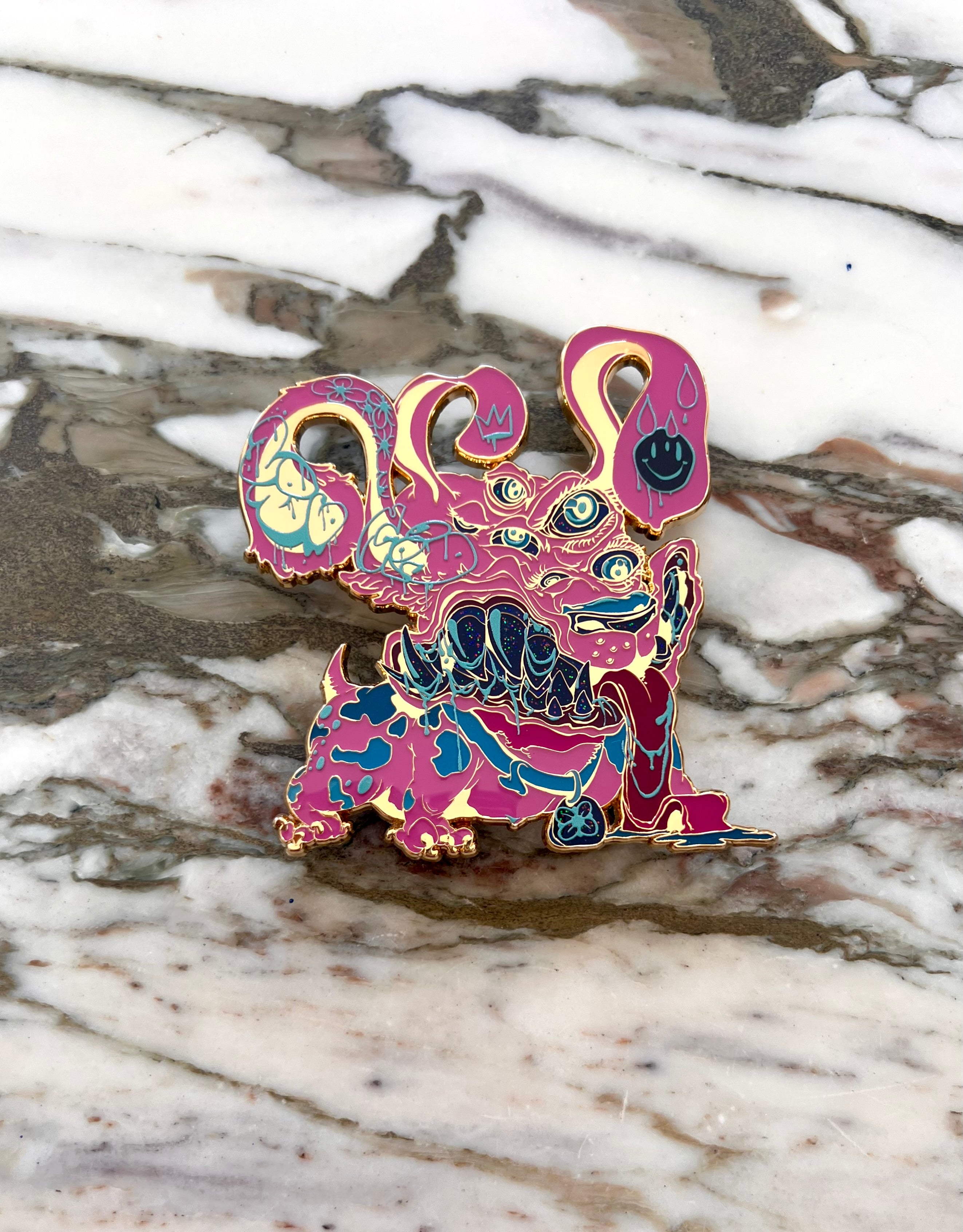 “Guardian" - Gold and Pink