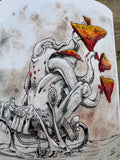 "Phyun Guai, Rider of the Burnt Desert" Hand Embellished Giclee - Fine Art Paper Print : Archival Linen (Blind Bag)