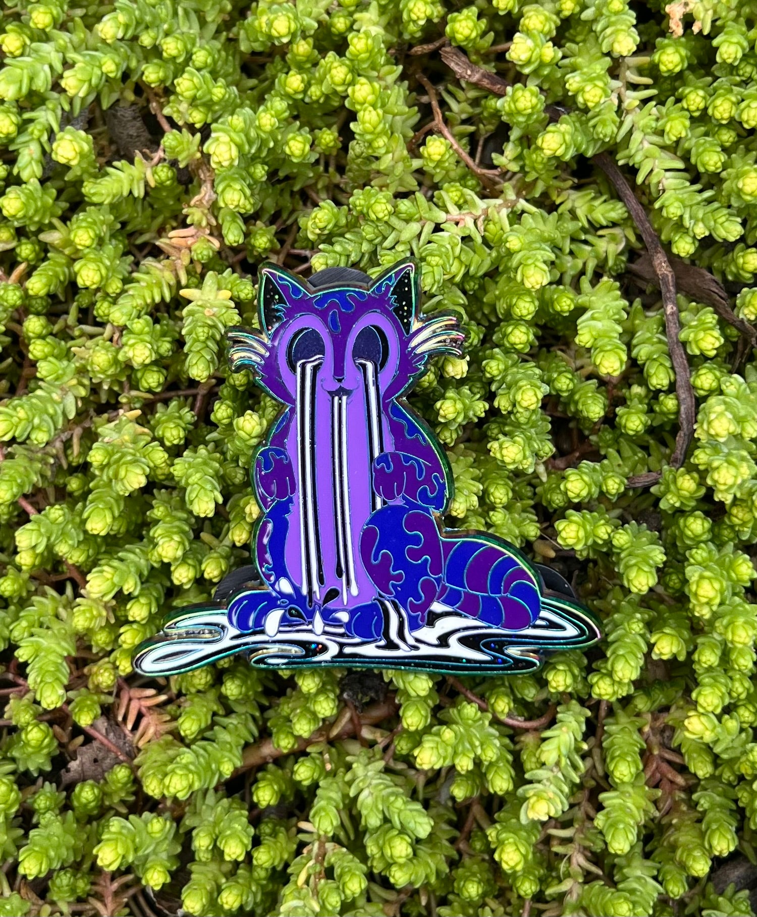 "Rainbow Kitty- Radioactive" Pin - Cheshire Cat
