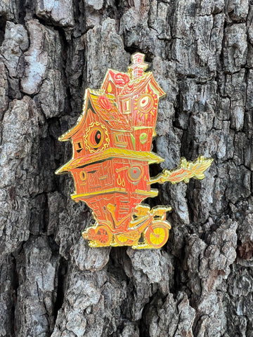 “Bike House" - Pin - Orange Sunshine