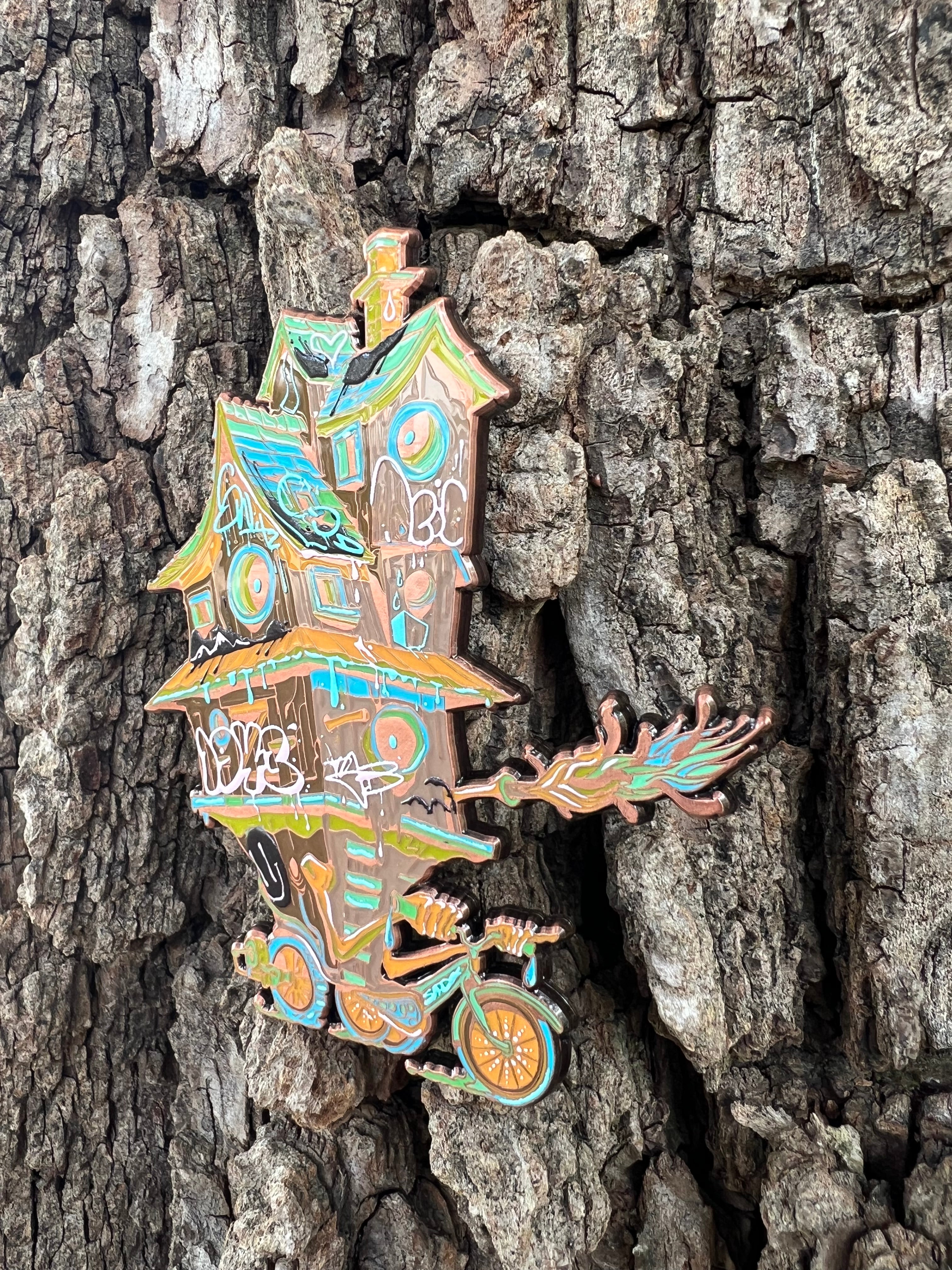 “Bike House" - Pin - Flying Rhino