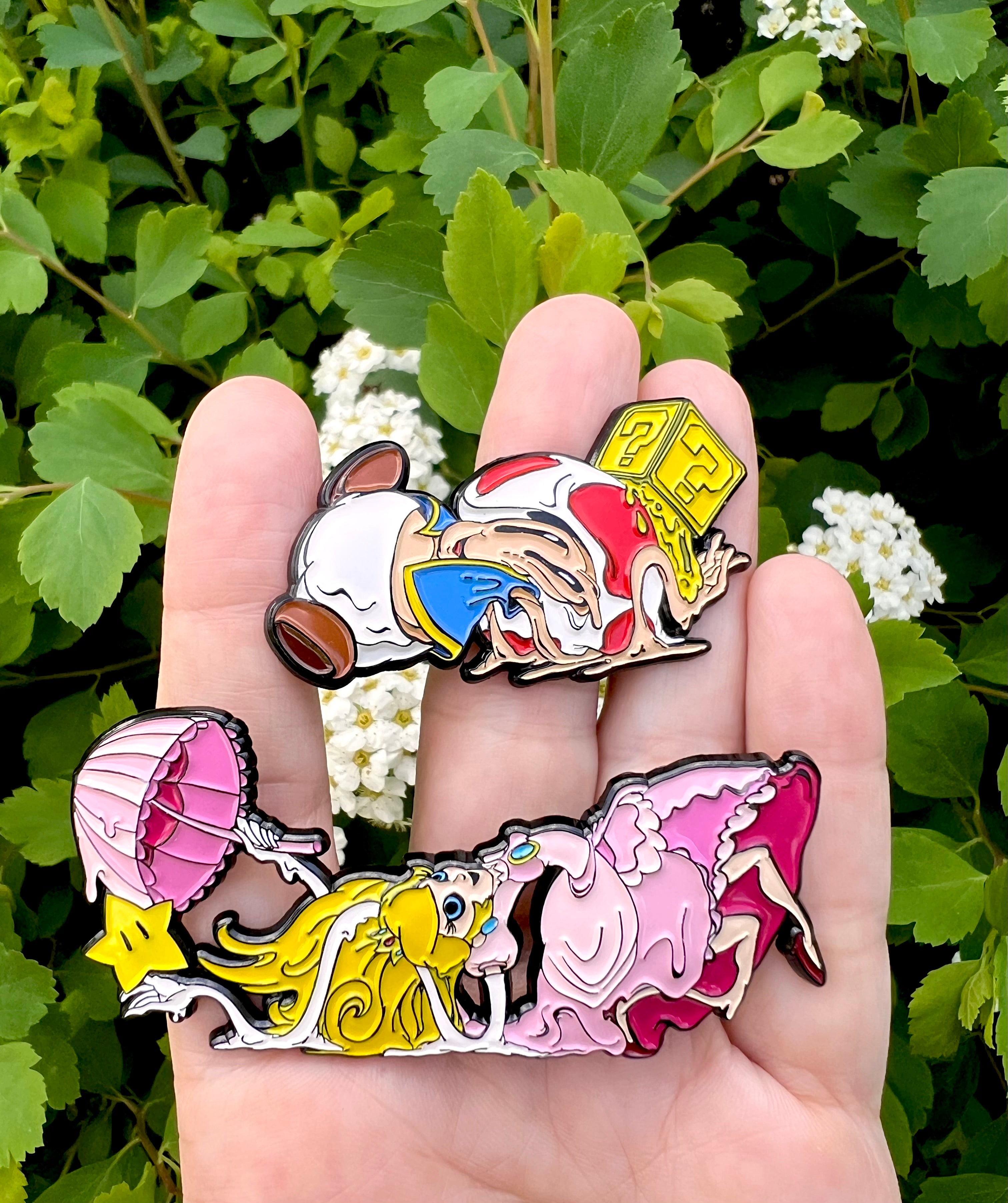 "A Damsel In Distress" and "The Tour Guide”  2 Pins - OG
