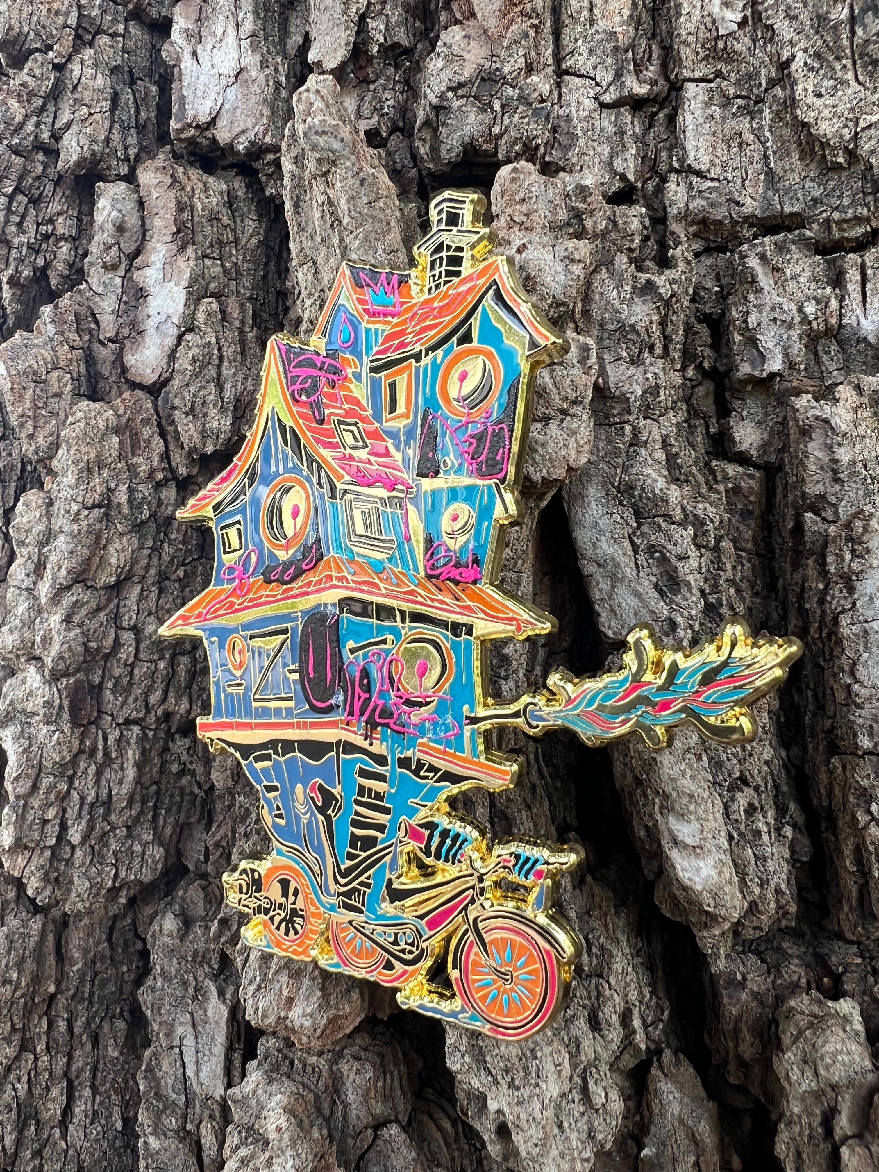 “Bike House" - Pin - Blue Cheer