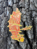“Bike House" - Pin - Orange Sunshine