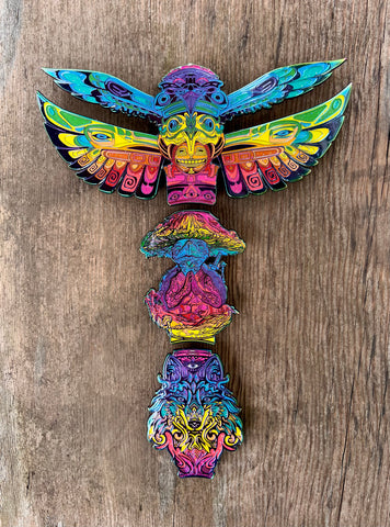 “Elements of Nature Totem" - AP 3 Piece Pin Set (Ano)