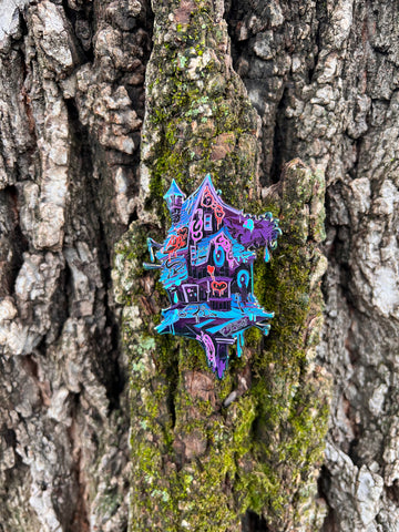 “Love Nest" - Bird House Pin - Timed edition