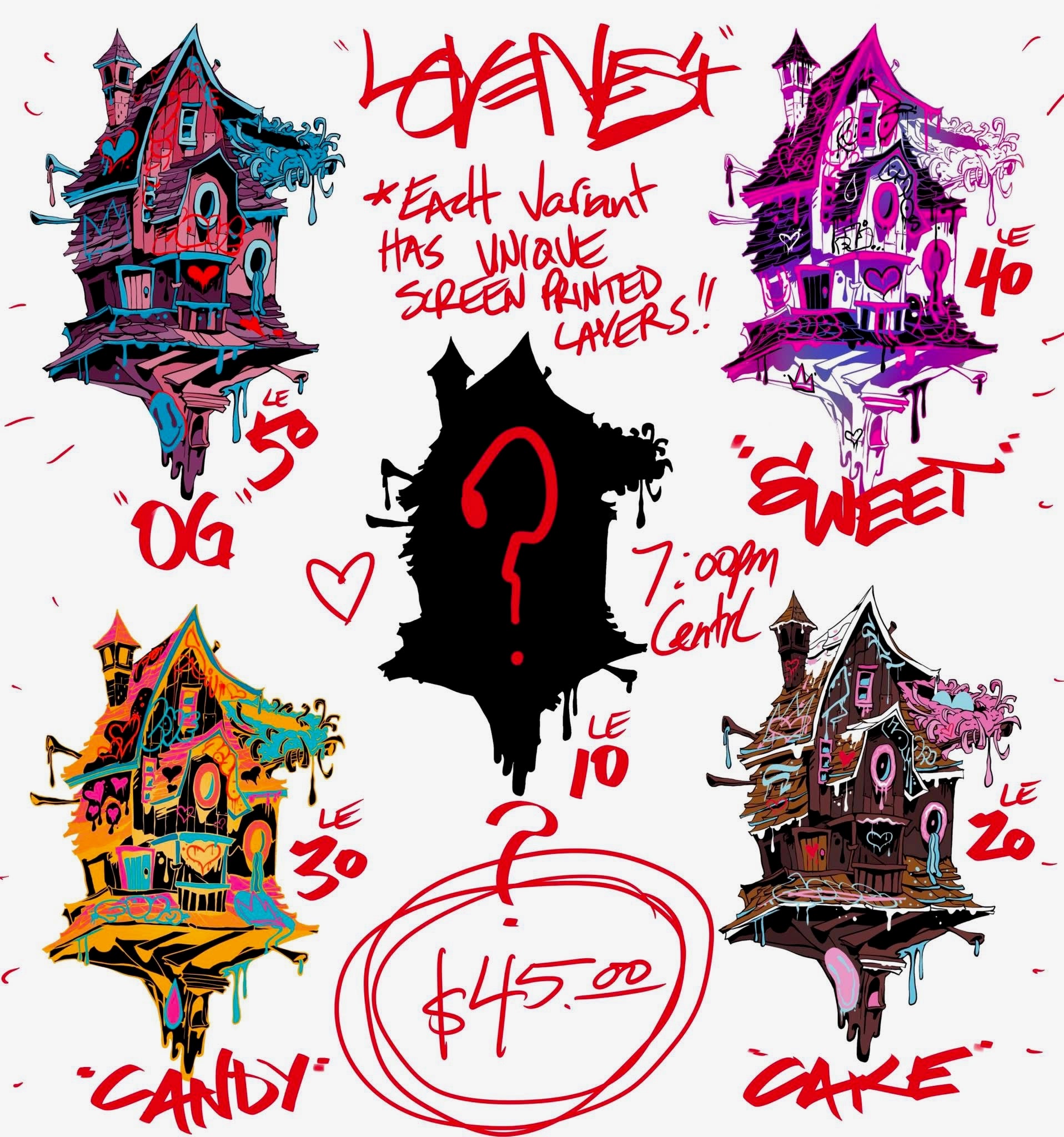 FULL SET * "Love Nest" - Bird House Pin Set