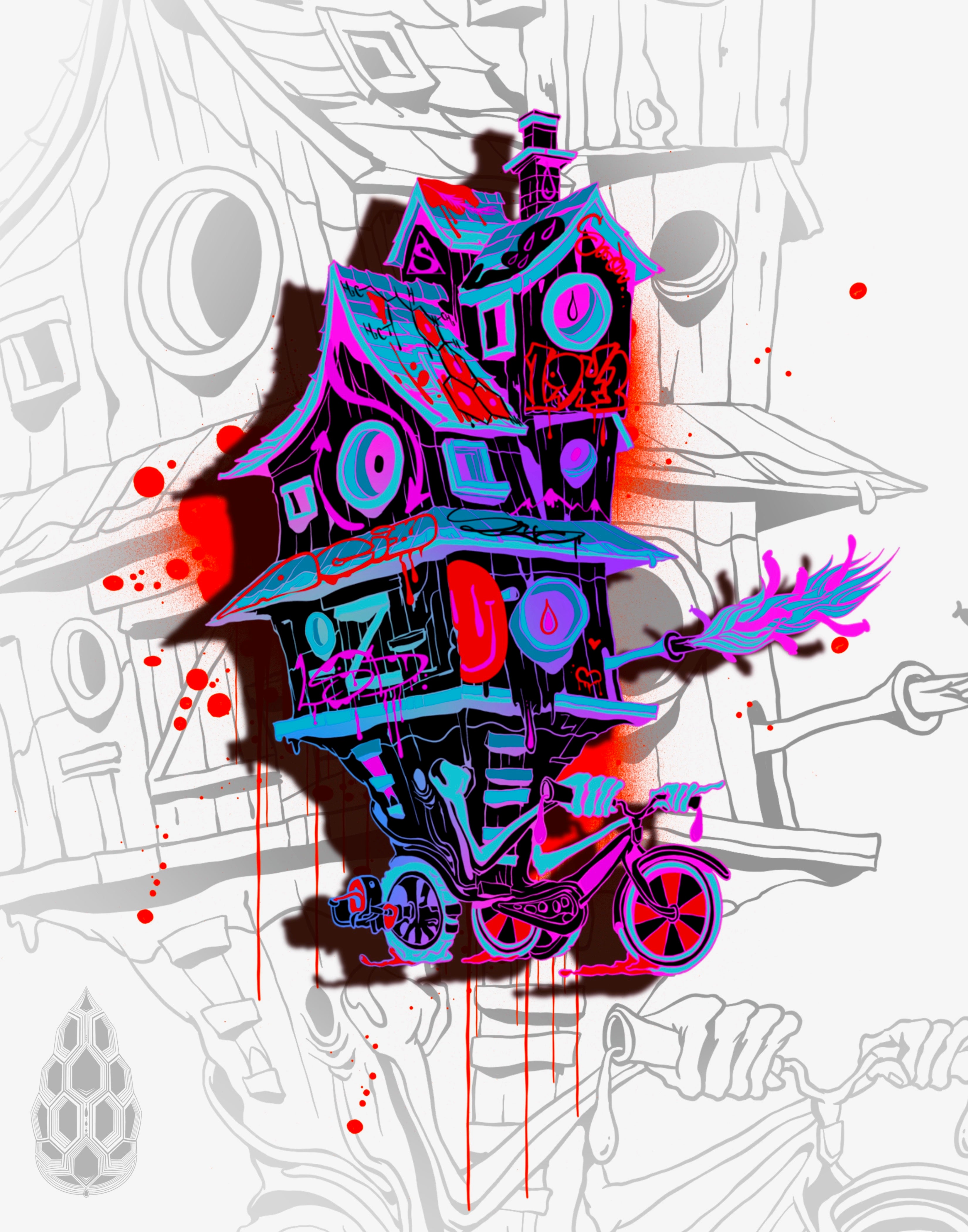 “Bike House" - Pin -  Primordial Portal