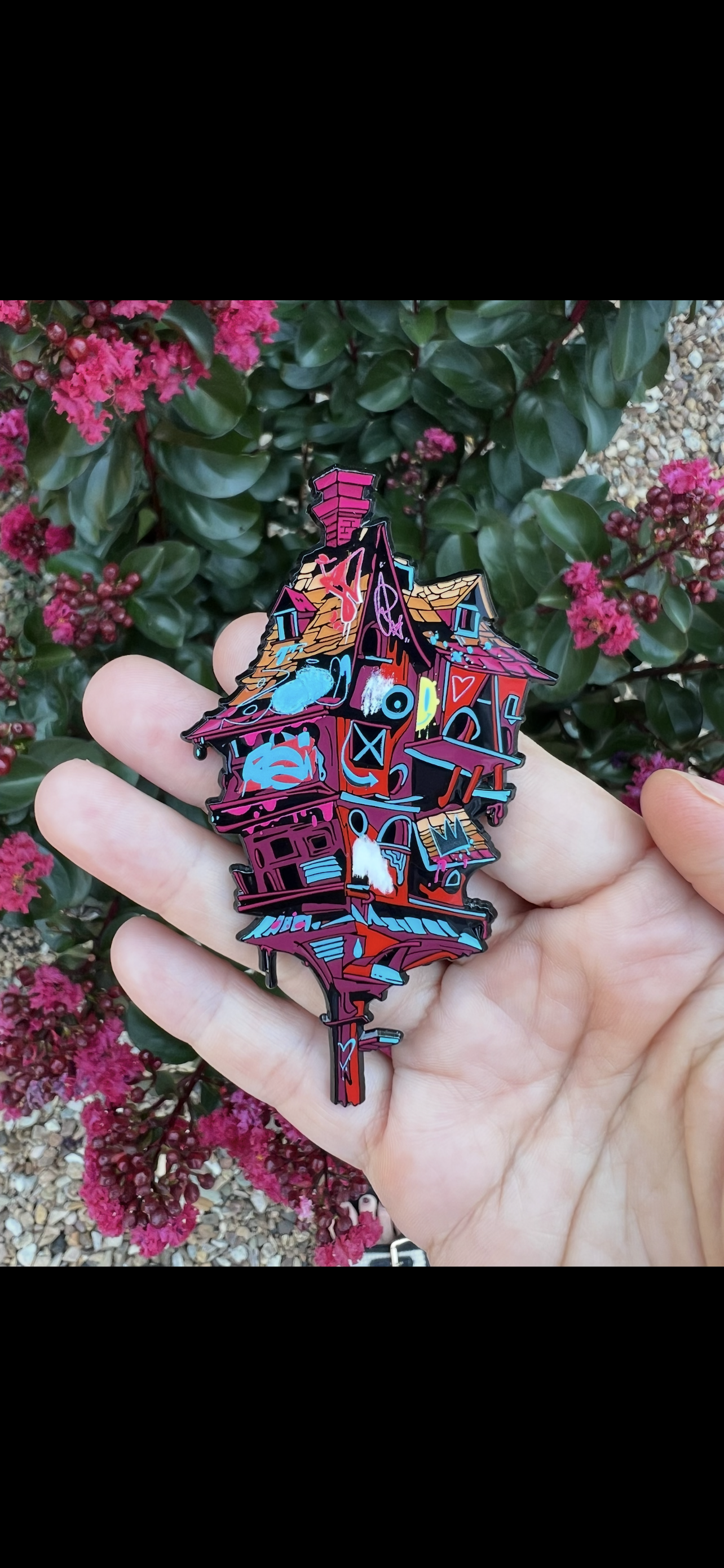 "Bird House" V1 - Black Dyed Metal LE x 50