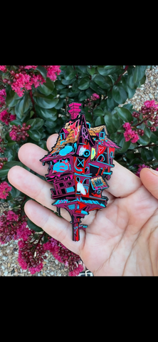 "Bird House" V1 - Black Dyed Metal LE x 50